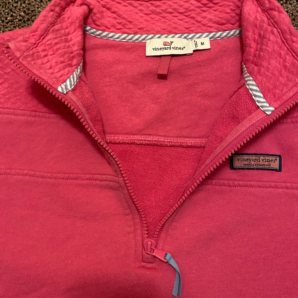 Pink Vineyard Vines Fleece Pullover